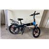 Image 2 : VICTORIAN M2 A BLACK / BLUE SHIMANO 7 SPEED ELECTRIC FOLDABLE E-BIKE WITH CHARGER - 55 KM RANGE,