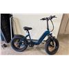 Image 2 : Y20 BLUE ELECTRIC FOLDABLE E-BIKE WITH CHARGER - 75 KM RANGE, HYDRAULIC DISC BRAKES, 7 LEVELS, LCD