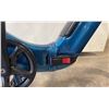 Image 4 : Y20 BLUE ELECTRIC FOLDABLE E-BIKE WITH CHARGER - 75 KM RANGE, HYDRAULIC DISC BRAKES, 7 LEVELS, LCD