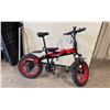 Image 2 : VICTORIAN X1 A BLACK / RED SHIMANO 7 SPEED ELECTRIC FOLDABLE E-BIKE WITH CHARGER - 65 KM RANGE,