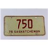 Image 3 : Pair of Sask Plates Dated 1975