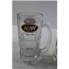 Image 2 : (3) Glass Mugs - A&W