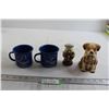 Image 1 : (2) Vodka Mugs, Cat and Chef Shaker, Puppy Coffee Ground Holder