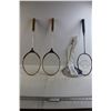 Image 1 : (3) Badminton Rackets, (1) Cover