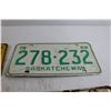 Image 5 : (4) Saskatchewan License Plates - 1966, 1967, 1968