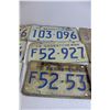 Image 3 : (9) Saskatchewan 1972 License Plates