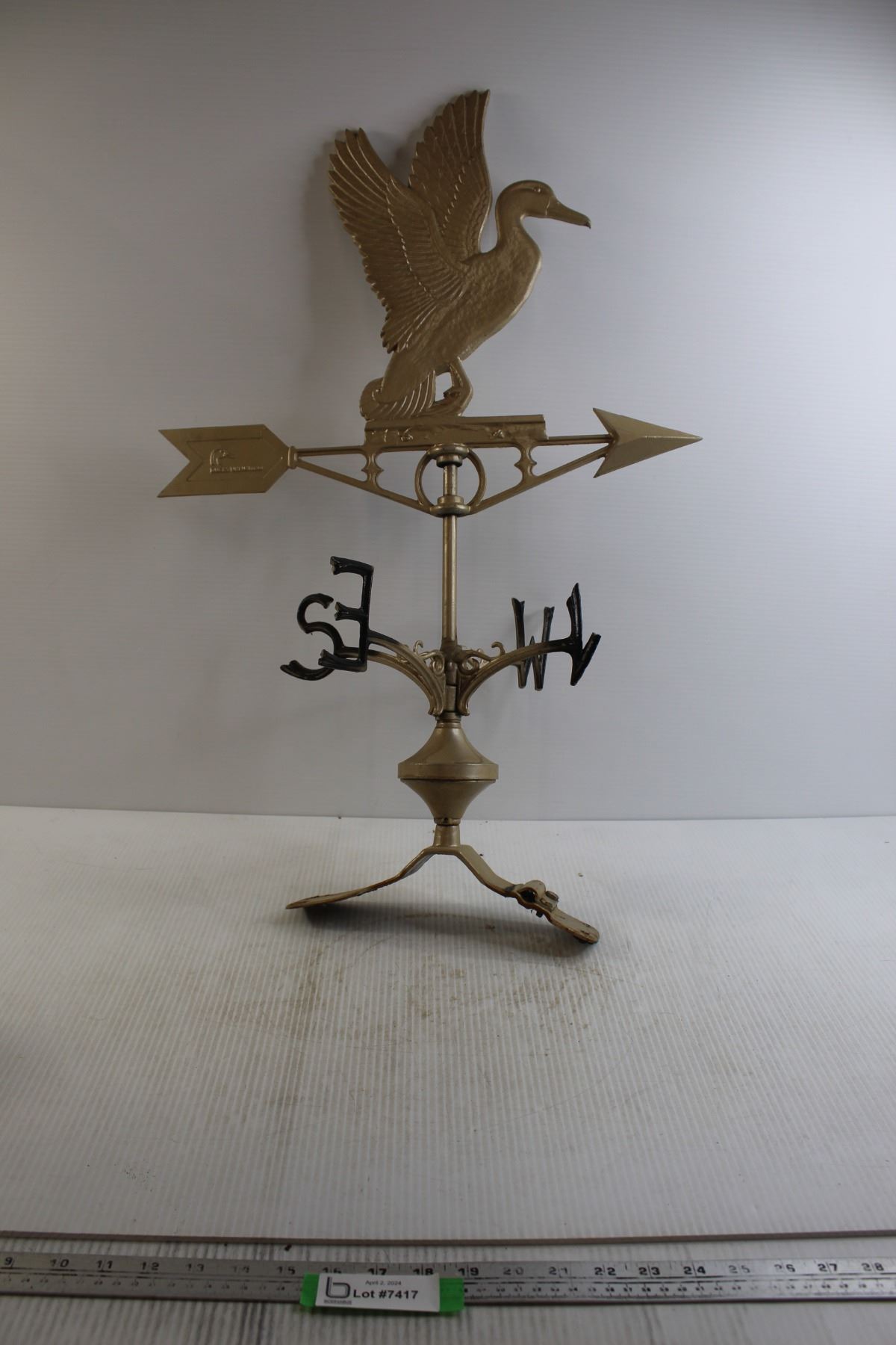Freaky Weathervane Weather Vane - Broken North Piece - Bodnarus Auctioneering