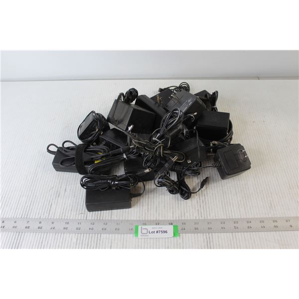 Large Assortment of AC Adaptors, Power Supplies, etc.