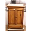 Image 1 : *Wooden Armoire - 25" x 43" x 59", Casters Not Included