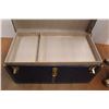 Image 3 : *Vintage Union Blue Metal Shipping Trunk with Key and Tray