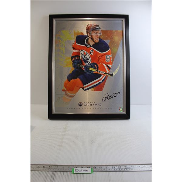 Signed Connor McDavid Metal Print with Certificate of Authenticity - 26 1/2" x 20 1/2" x 1 1/2"