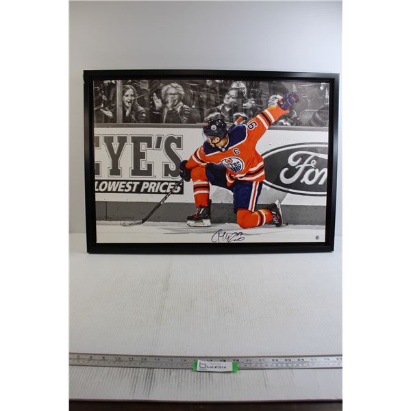 Connor McDavid Signed Print with Certificate of Authenticity - 32 1/2" x 22 1/2" x 1"