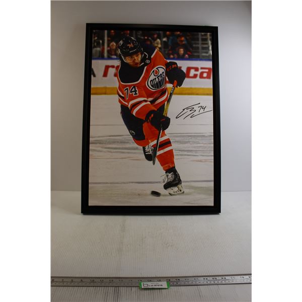 Edmonton Oilers #74 Canvas Print - 22 1/2" x 31 1/2" x 1"