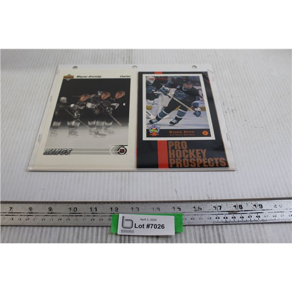 (2) Box Top Pictures - Gretzky, Bonk