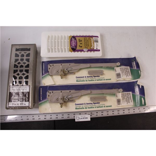 (2) Awning openers (2) Floor Registers