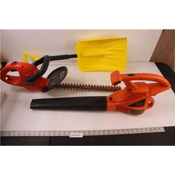 Yard Maintenance Tools (leaf blower, hedge trimmer, shovel)