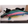 Image 1 : (2) Stuffed Animals: fish and panda