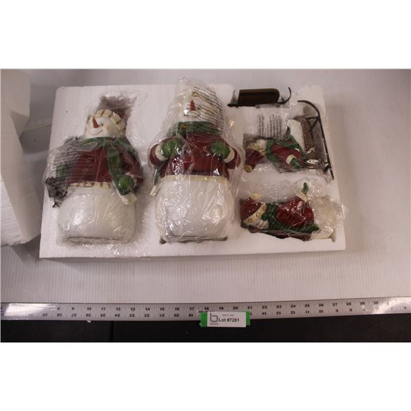 (4) Christmas Decor Snowmen