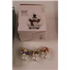 Image 3 : (4) Snowmen Ornaments, (20) LED Star Lights