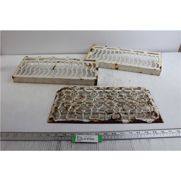 (3) Cast Iron Air Return Grates