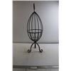 Image 1 : Wrought Iron 3-Leg Plant Holder - 9" x 27 1/2"