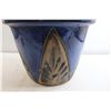 Image 2 : Blue Ceramic Pot - 16 1/2" Diameter, 14 1/2" Tall