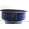 Image 3 : Blue Ceramic Pot - 16 1/2" Diameter, 14 1/2" Tall