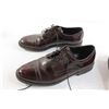Image 2 : (2) Pairs Leather Dress Shoes - Black is Size 8 1/2, Brown is Size 8