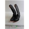 Image 1 : Black Cowboy Boots - Size Unknown