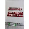 Image 1 : (2) Firefighter Signs - 10" x 4"