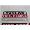 Image 2 : (2) Firefighter Signs - 10" x 4"