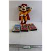 Image 1 : (2) Mighty Mouse VHS Tapes and Plush, Rudolph the Red-Nosed Reindeer VHS Tape - Sealed