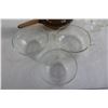 Image 2 : (6) Glass Bowls, Glass Pan with Mismatched Lid