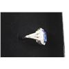 Image 3 : Blue Gem Ring - Not Authenticated