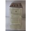 Image 2 : * Three Drawer Plastic Storage Cabinet on Wheels