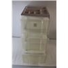 Image 2 : * Three Drawer Plastic Storage Cabinet on Wheels