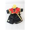 Image 7 : Sheepskin, Soccer Shin Guards, Build-A-Bear Workshop Calgary Flames Outfit, Stuffed Toy, etc.