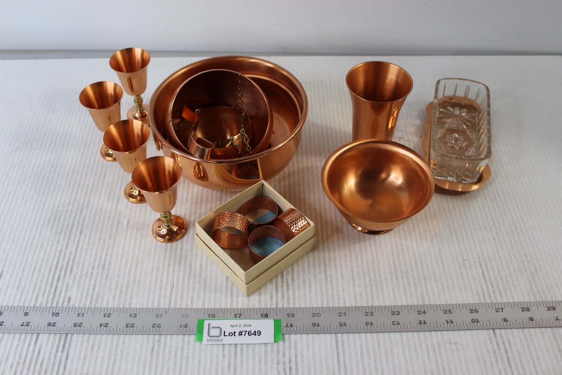 Coppercraft Rings Coppercraft Goblets, Cup, Bowl, Napkin Rings, Hanging Pots, etc.