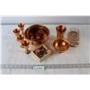Image 1 : Coppercraft Goblets, Cup, Bowl, Napkin Rings, Hanging Pots, etc.