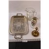 Image 1 : Glass Vase, Candle Holder, Pitcher, Tray