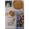 Image 3 : Misc. Christmas Ornaments, Broken Clock, Wooden Dish