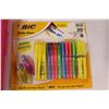 Image 2 : (1) Box of (52) Colouring Chalk (unopened), Big Highlighters, Crayon Box