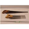 Image 1 : Hand Saws - (1) Vintage Swede Style Blade & (1) Mastercraft Miter