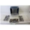 Image 1 : Plastic Organizer w/Four Cases of Assorted Nuts - Bolts - Screws