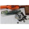 Image 4 : Electric Hedge Trimmer (untested) - Saw Horse End Clamps - Plant Ties - Misc. Items