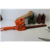 Image 6 : Electric Hedge Trimmer (untested) - Saw Horse End Clamps - Plant Ties - Misc. Items