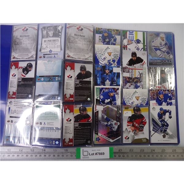 Folder of Mitch Marner Cards- 3 sheets