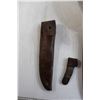 Image 2 : (2) R.C.E. Leather Knife Sheaths, Army Wash Basin