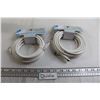 Image 1 : (2) 15' White Coax Cables