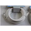 Image 3 : (2) 15' White Coax Cables